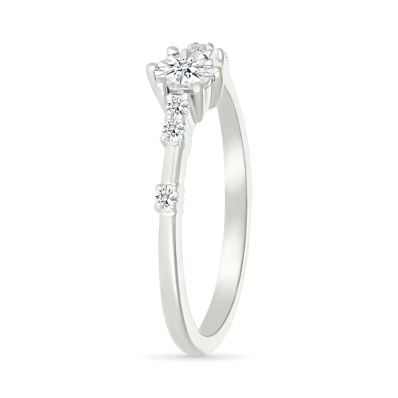 Alliance en or blanc 10 carats avec diamants taille ronde de 0,6 à 3,1 ct, couleur D, pureté VVS, certifiée IGI-3