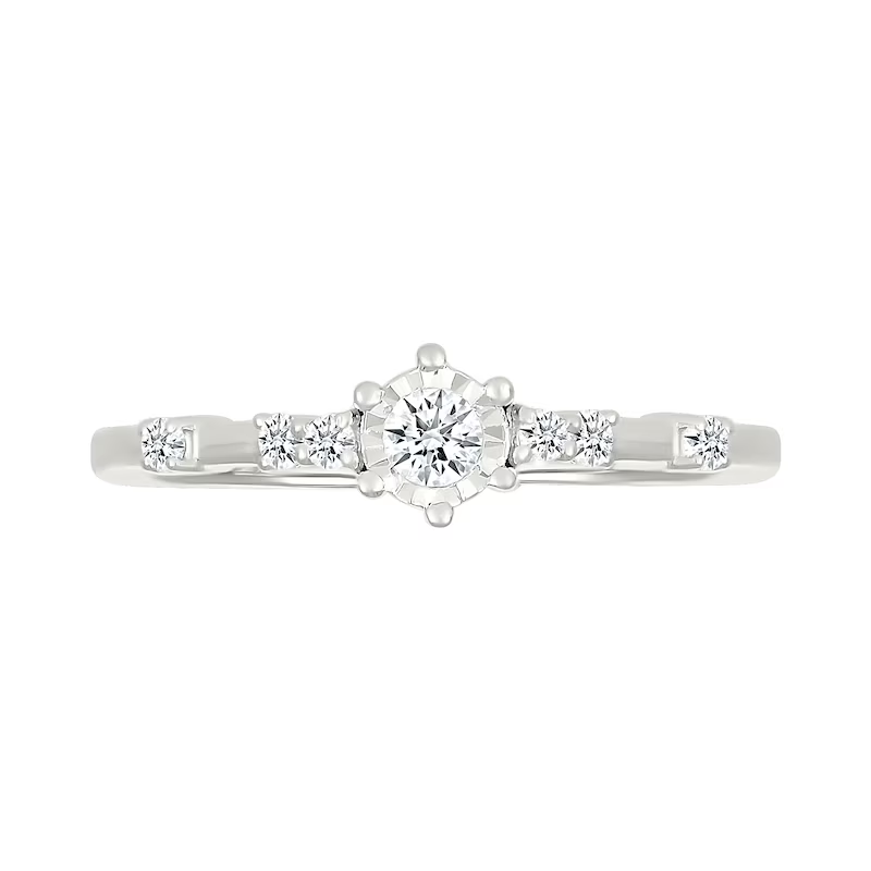 Anillo de boda de oro blanco de 10 quilates con diamantes de talla redonda de 0,6 a 3,1 quilates en total, color D, claridad VVS, certificado IGI.-4