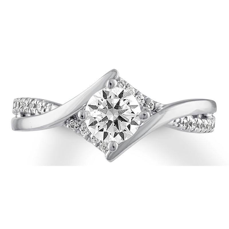 10K White Gold Roun… - image