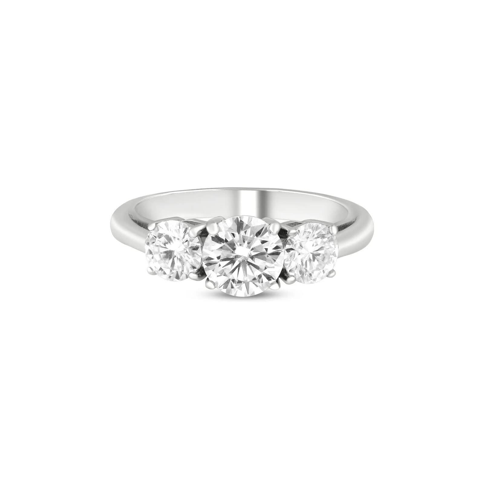 10K White Gold Roun… - image