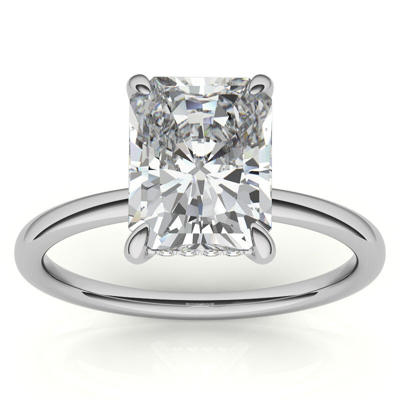 10K White Gold Emer… - image
