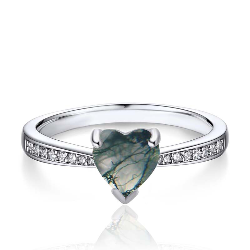 10K White Gold Hear… - image