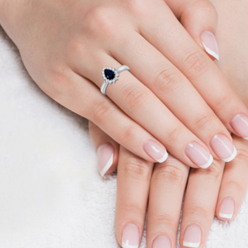 10K Gold Marquise Cut Engagement Ring Gemstone Anniversary Ring-3