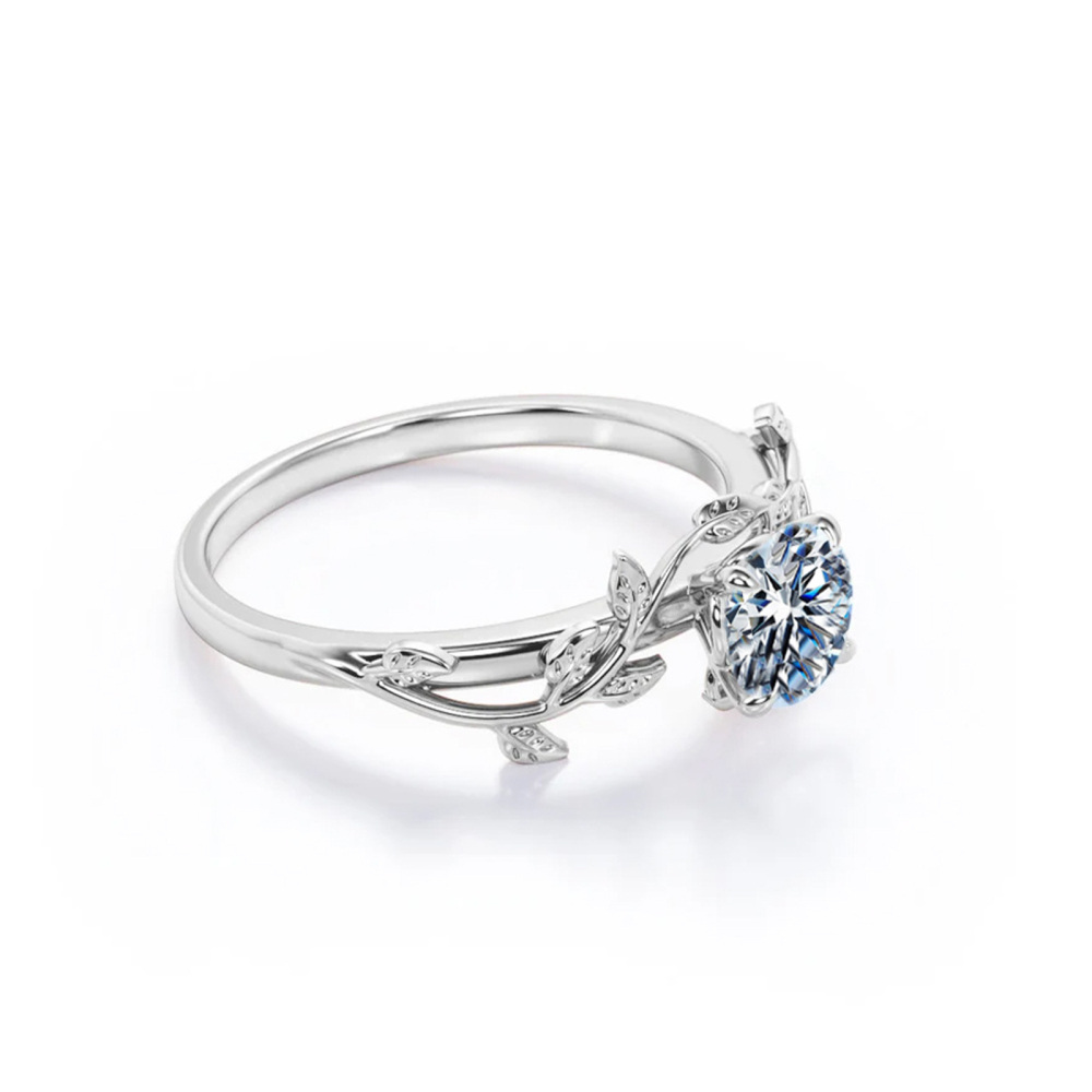10K Gold Round Cut Wedding Ring-3