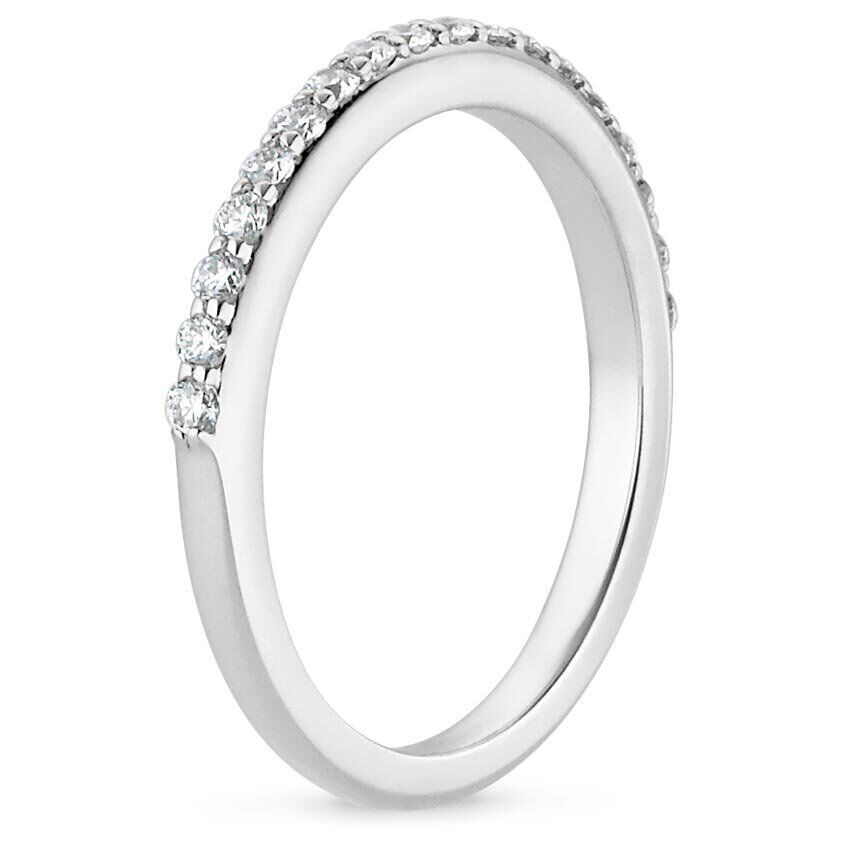 10K White Gold Moissanite Ring-4