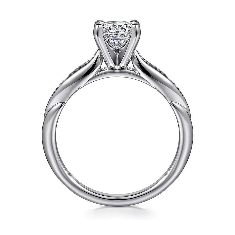 10K Witgouden Moissanite Trouwring-4