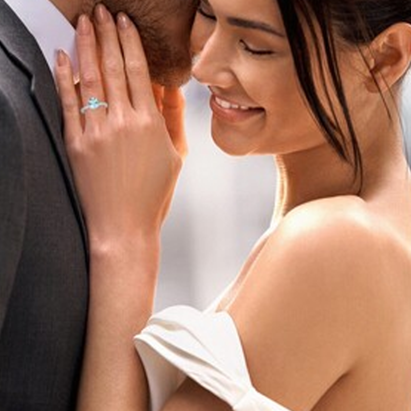 10K White Gold Oval Cut Custom Engagement Ring Gemstone Rings-3