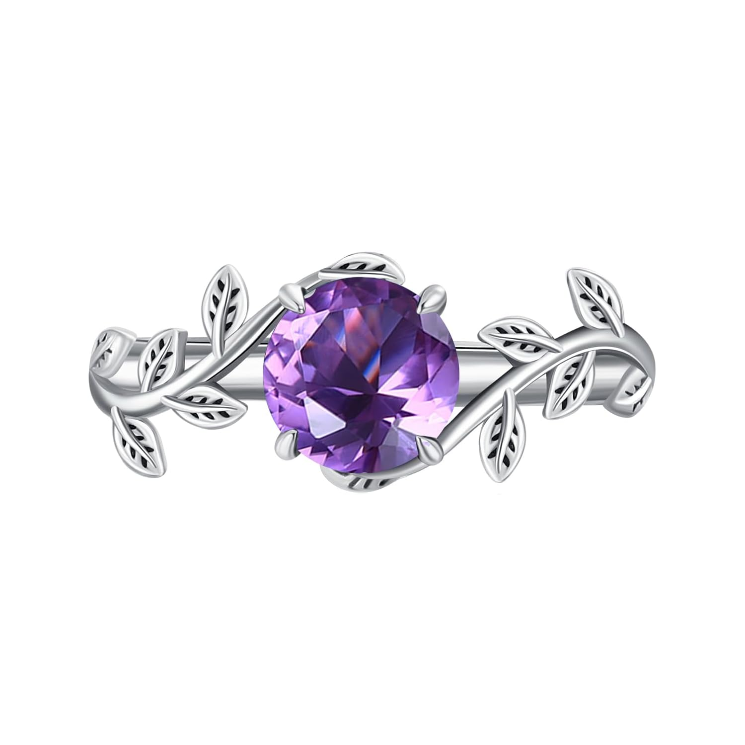 10K White Gold Roun… - image