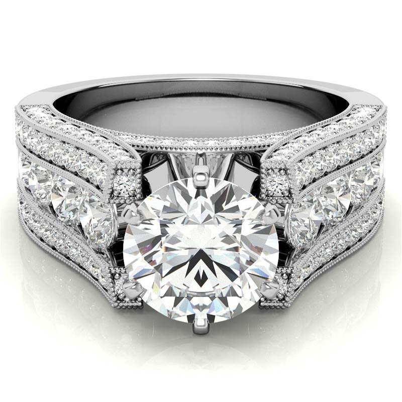 10K White Gold Roun… - image
