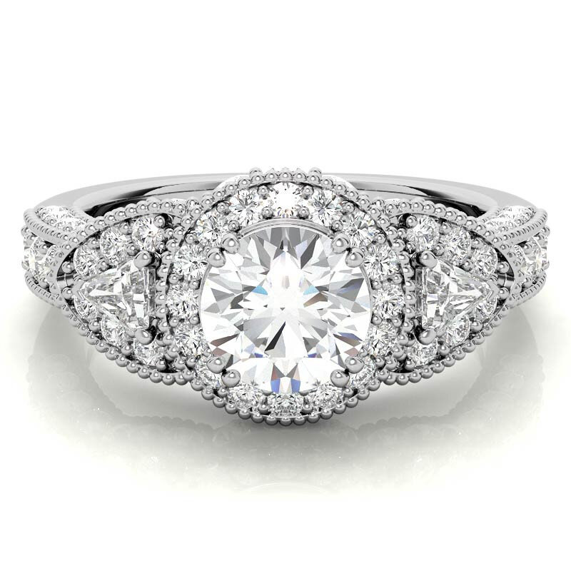 10K White Gold Roun… - image