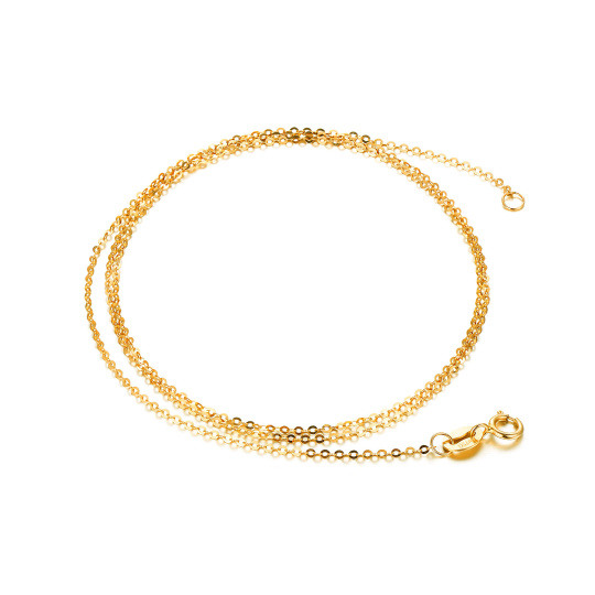 Naszyjnik z łańcuszkiem kablowym 10K Gold