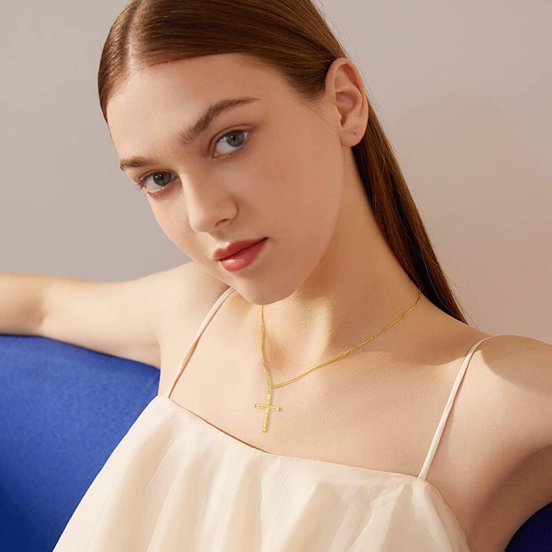 Collier Ankh en or 10 carats pour femme-2