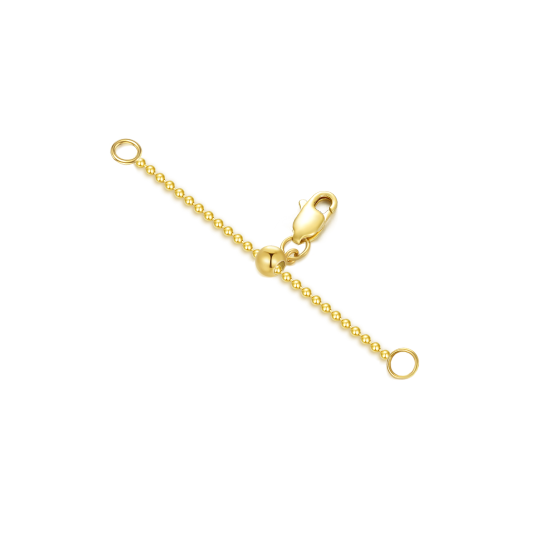 14k 1mm Bead Extension Chain