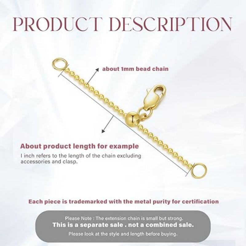 10k 1mm Bead Extension Chain-2