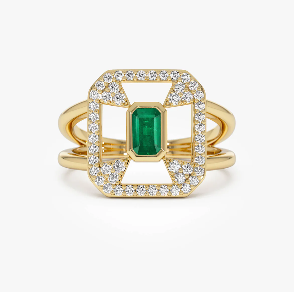 14K Art Deco Design… - image
