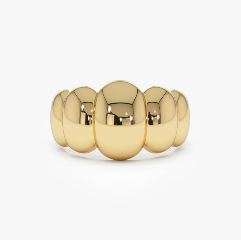 18K Bubble Dome Statement Ring-1