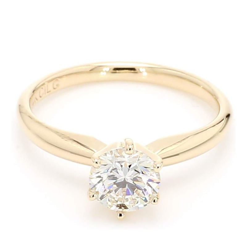 10K Gold 0.5 to 3 CT Round Lab Created Diamond Custom Engagement Ring D Color VVS1 Clarity 3EX IGI Certified-1