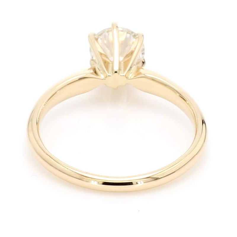 10K Gold 0.5 to 3 CT Round Lab Created Diamond Custom Engagement Ring D Color VVS1 Clarity 3EX IGI Certified-2