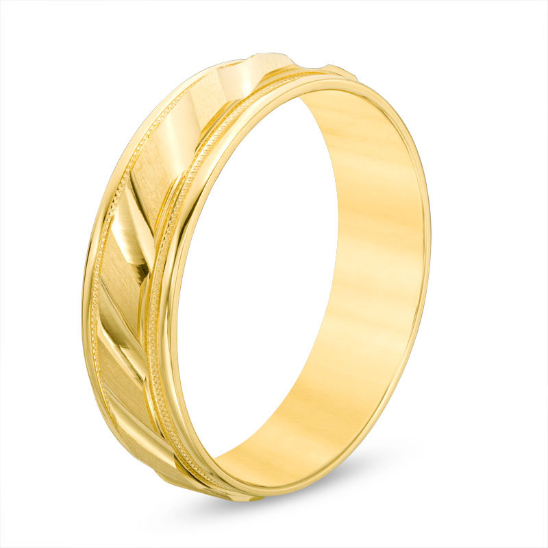 10 Karat Weißgoldring für Herren-3