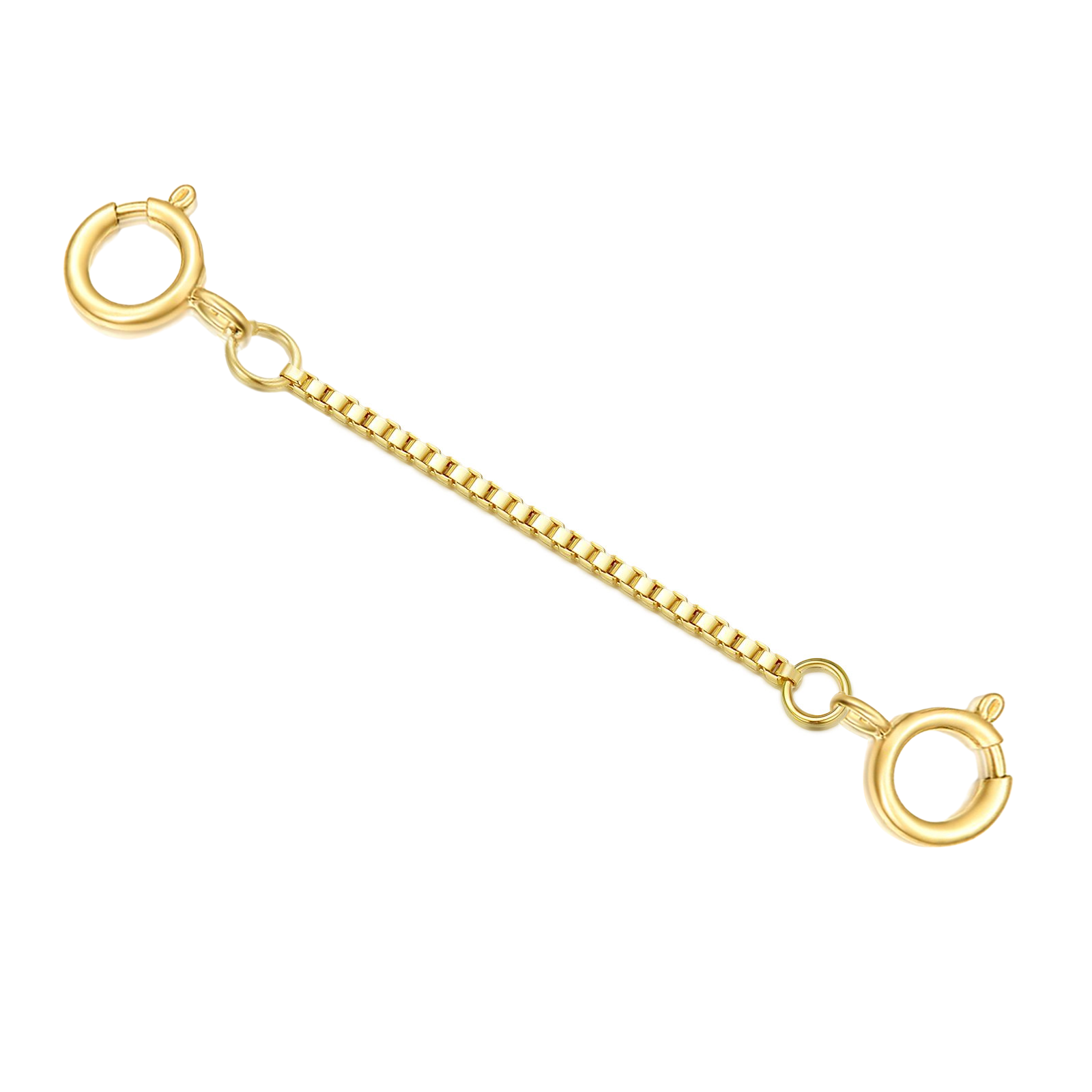 14K Gold 1Mm Box Ch… - image