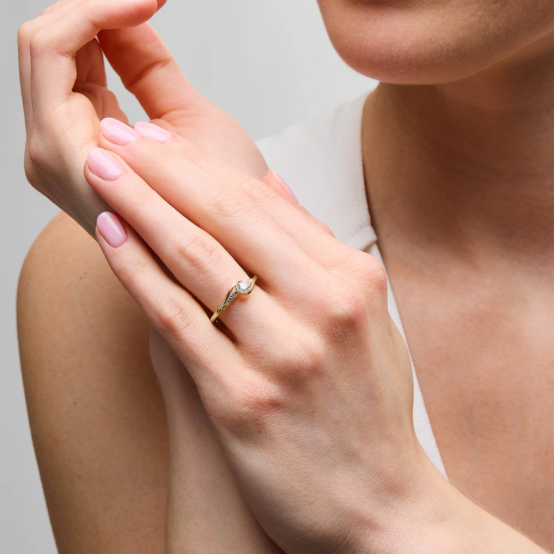 18K White Gold 1 to 3.5 CT.T.W. Round Lab Created Diamond Custom Engagement Ring D Color VVS1 Clarity 3EX IGI Certified-2