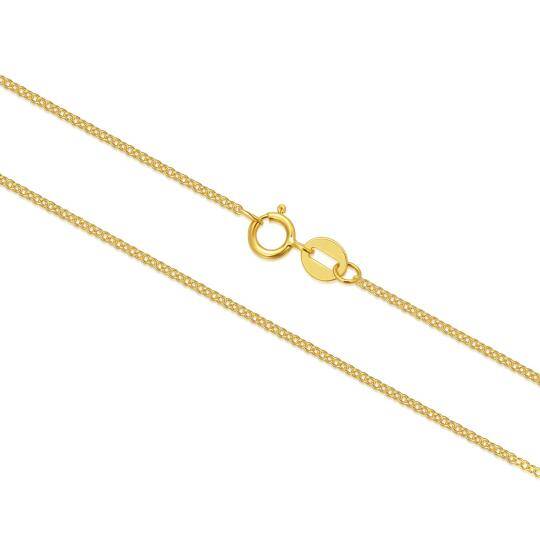 14K Gold 1.2mm Cable Chain Necklace