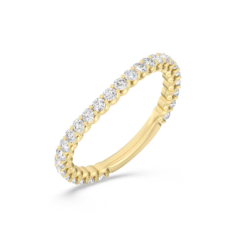 14K Gold Round Lab … - image