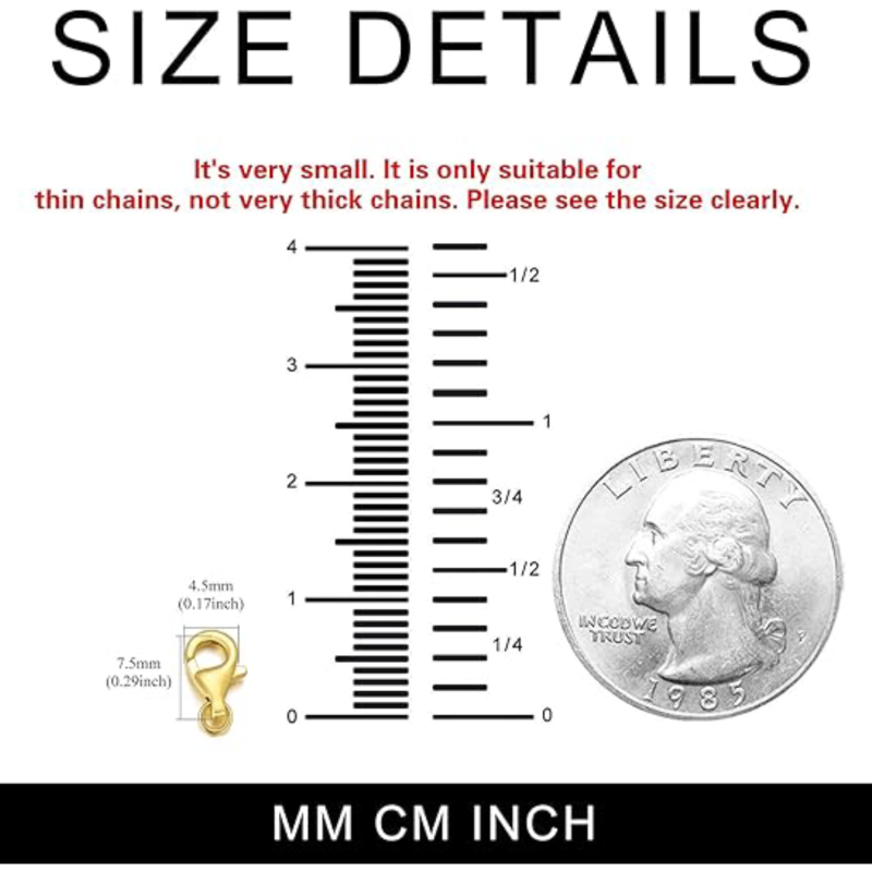 10K Gold 1.5Mm Hemp Rope 1Inch Extender Chain-3