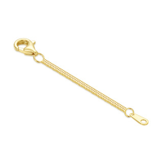 14K Gold Herringbone Durable Removable Extender Chain For Necklace Anklet Bracelet 0.5 Inches Long-15