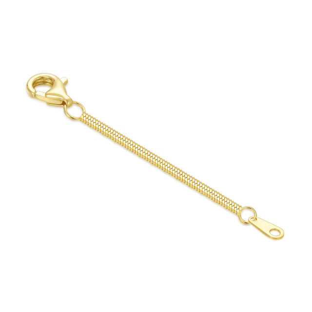 Cadena extensora de espiga de oro de 14 quilates de 1,5 mm-1