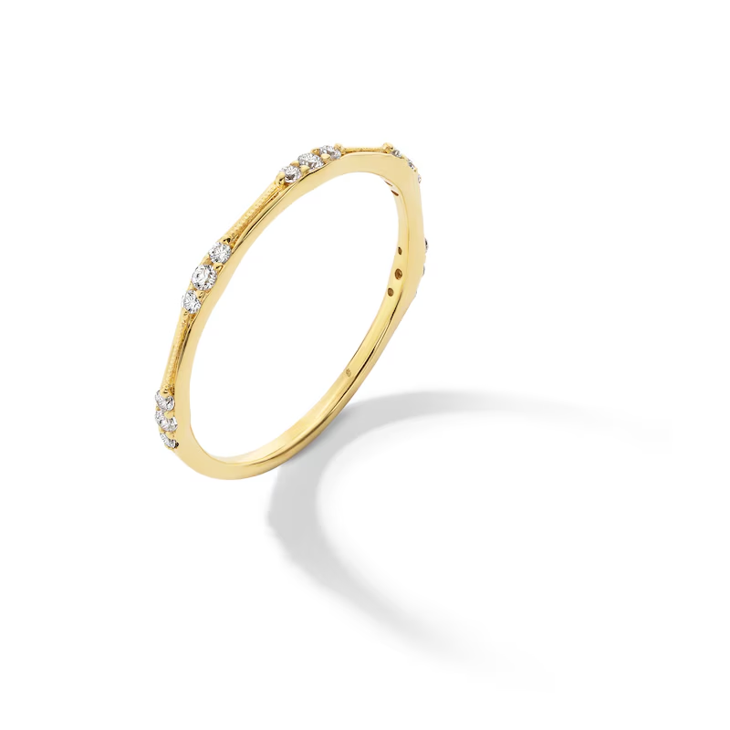 10 Karat Roségold, runder Diamant, individuell graviert, Ehering, Farbe I2, Klarheit 3EX, IGI-zertifiziert-3