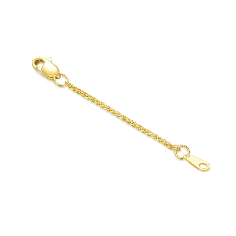 14K Gold 0,8mm Chopin Chain Verlängerungskette für beste Freundinnen der Frau-1