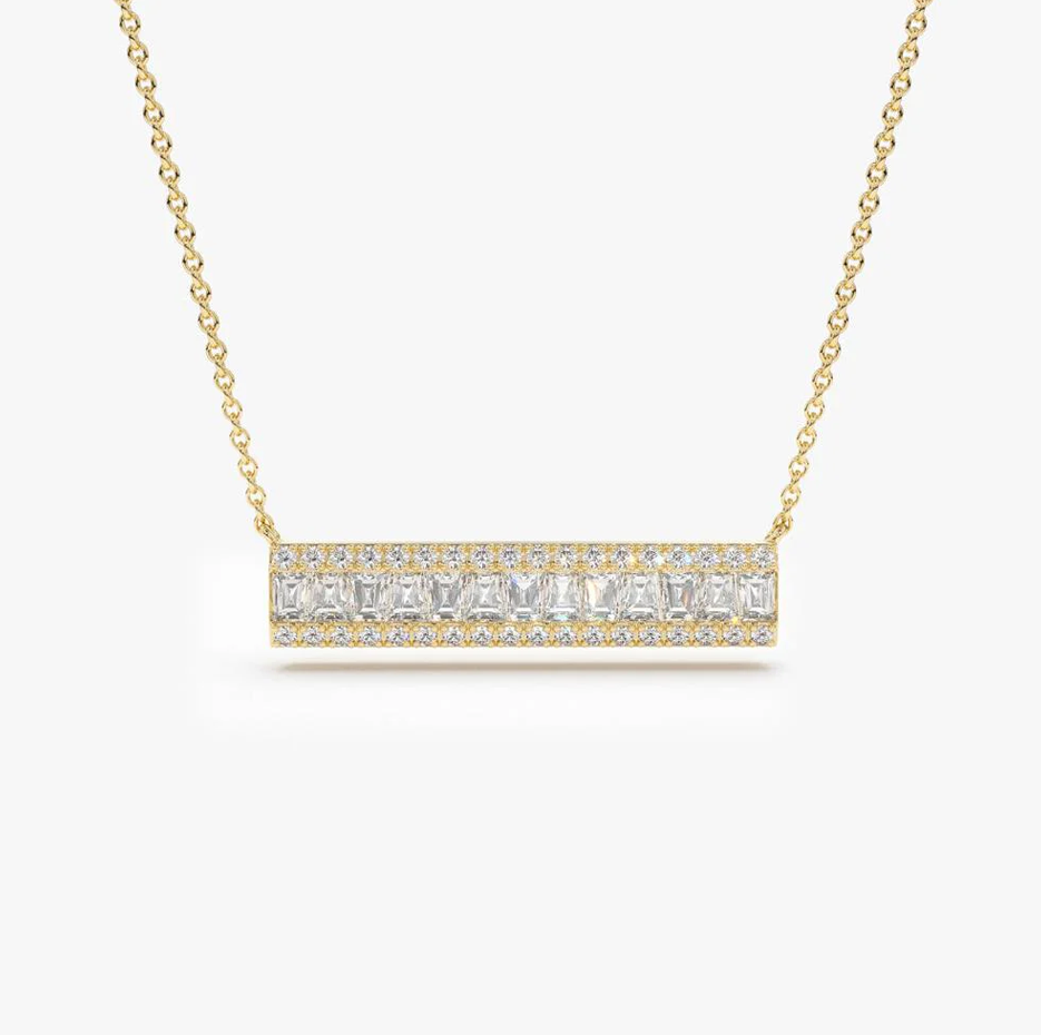 14K Gold Baguette L… - image
