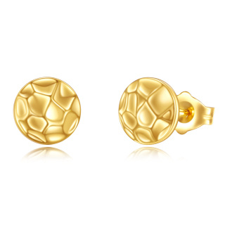 10K Gold Ball Stud Earrings-43