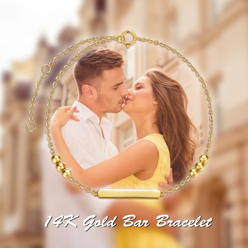 Pulseira de Identificação em Ouro Branco 10K-6