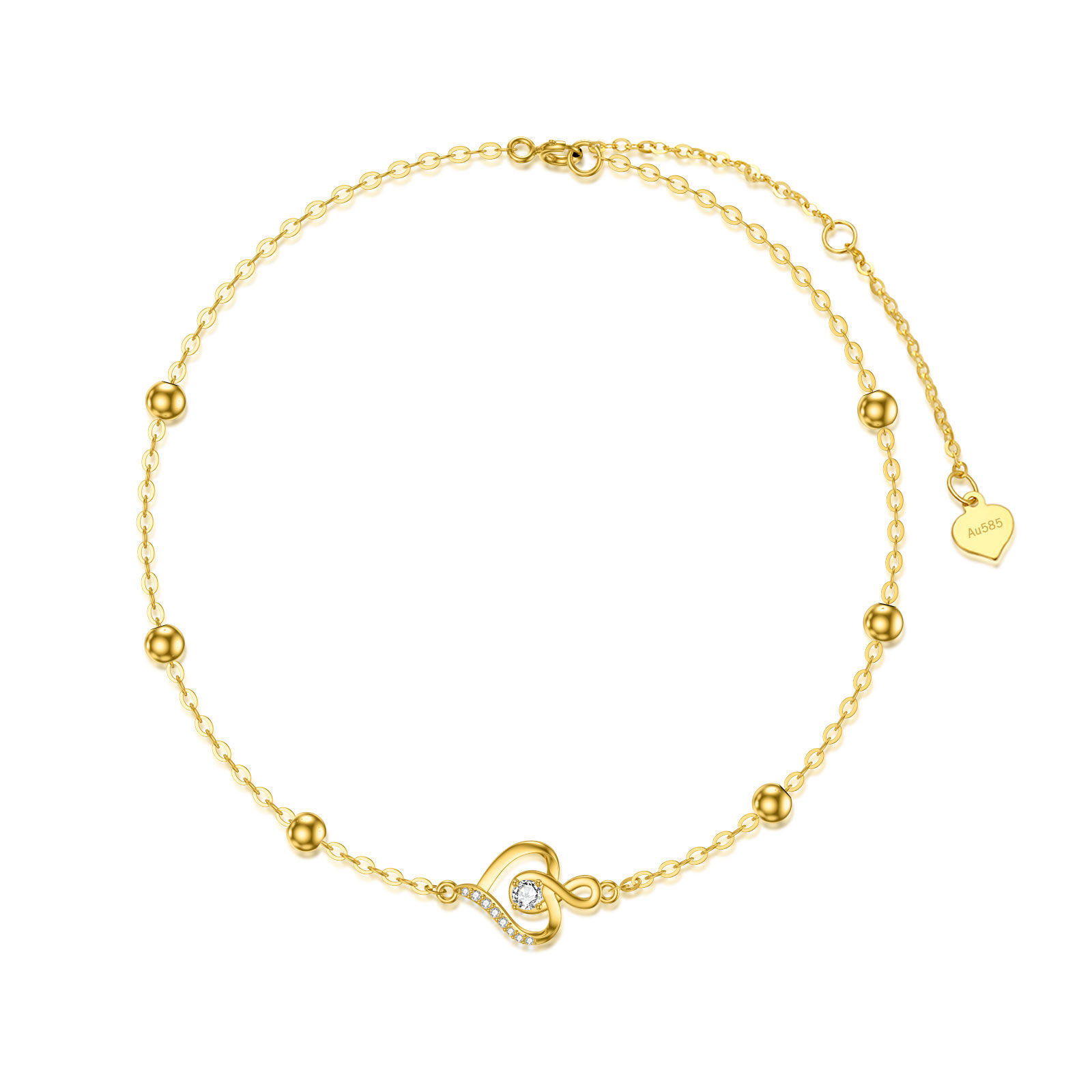 14K Gold Cubic Zirc… - image