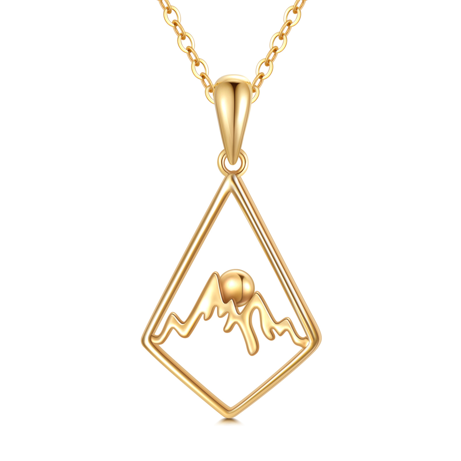 14K Gold Bead Mount… - image