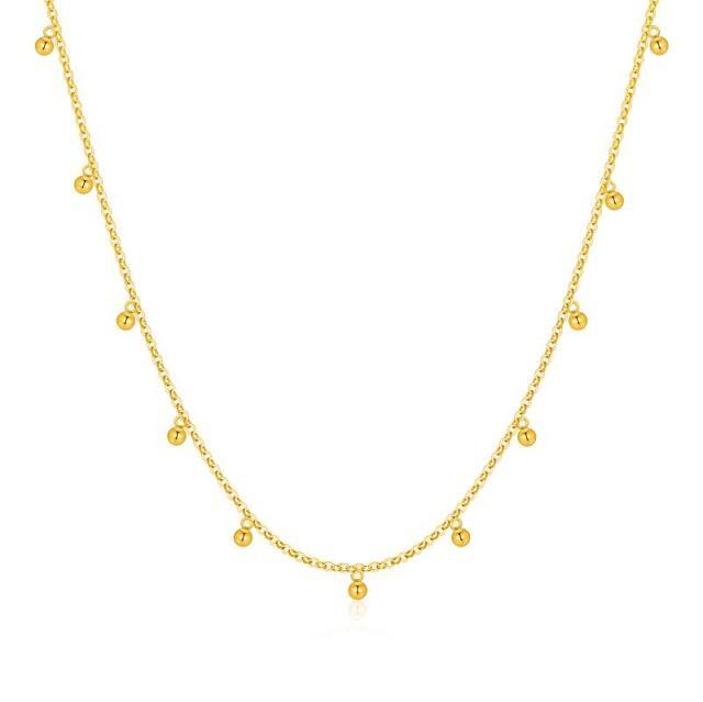 Collana con ciondolo in oro 14K-1