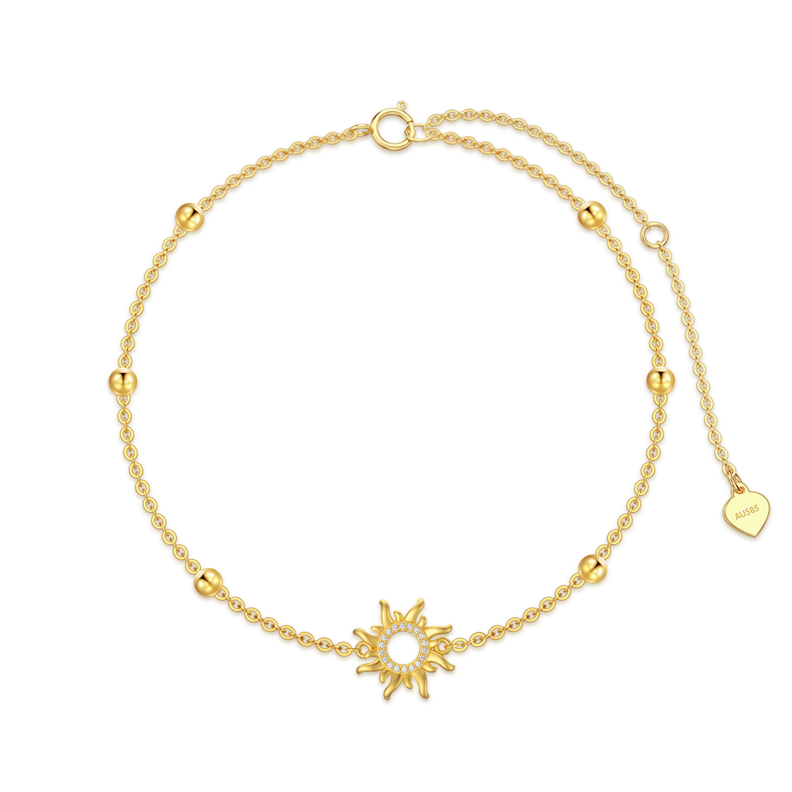 14K Gold Cubic Zirc… - image