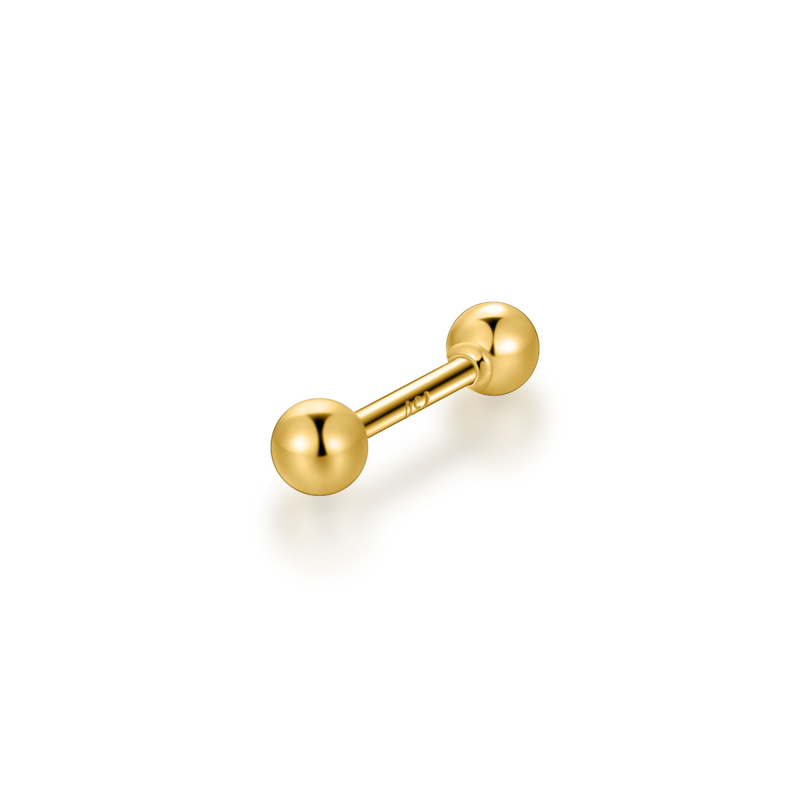 14K Gold Bead Tongu… - image