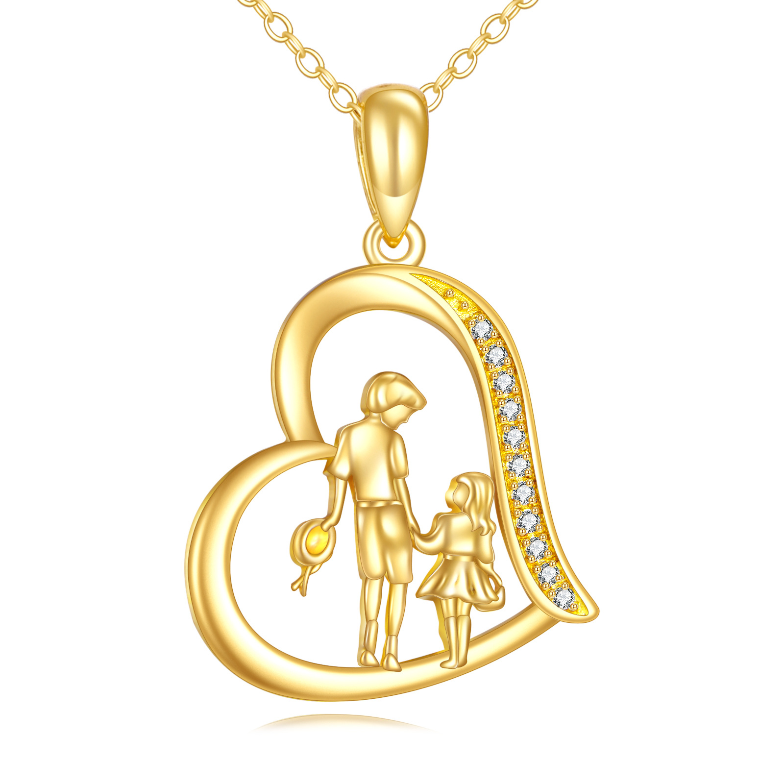 14K Gold Cubic Zirc… - image