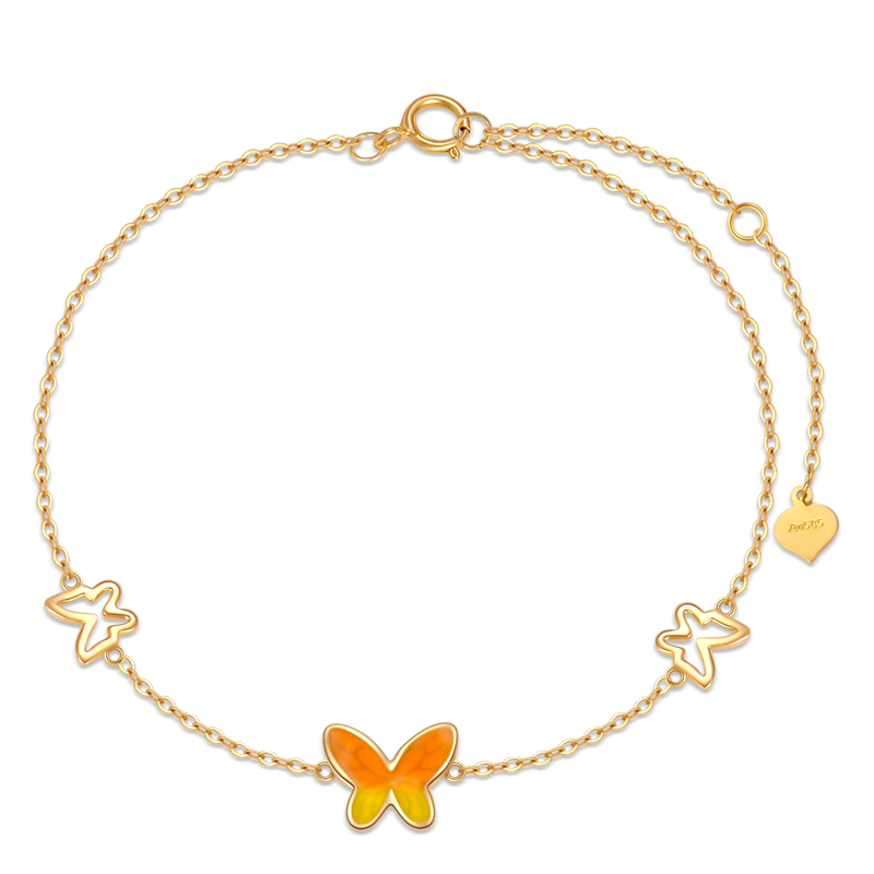 14K Gold Butterfly … - image