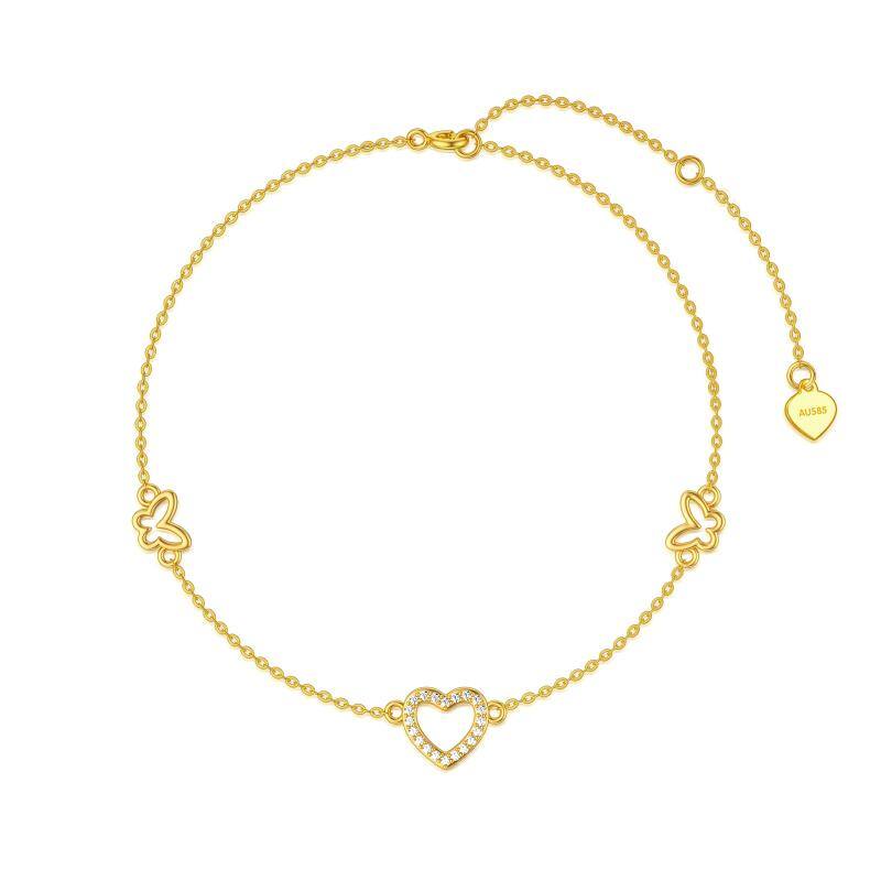 14K Gold Cubic Zirc… - image