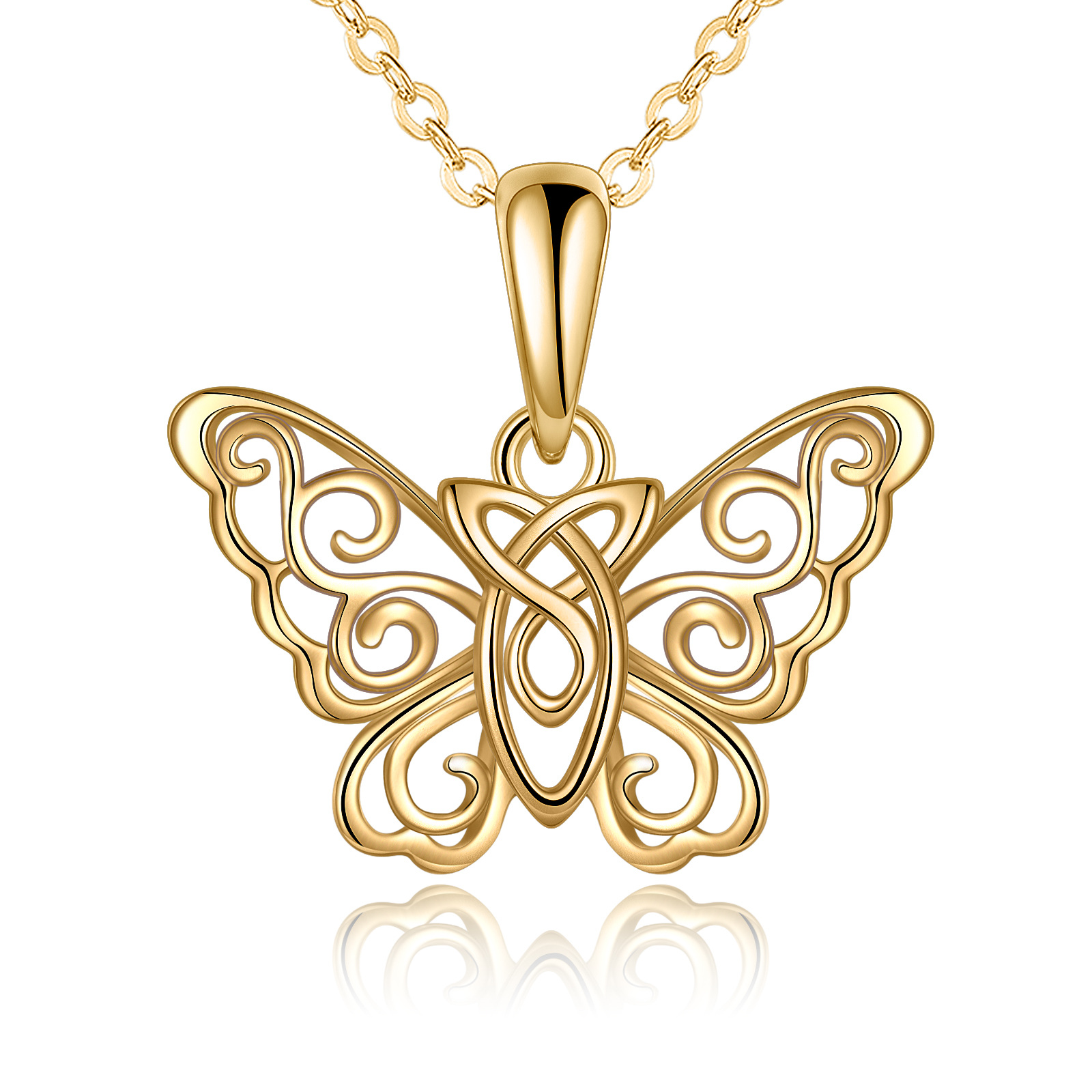 14K Gold Butterfly … - image