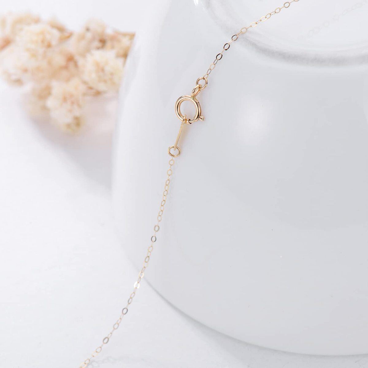 14K Gold Cable Chain Necklace-2