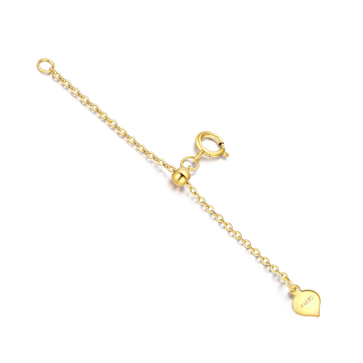 14K Gold Kabelkette Halskette-1