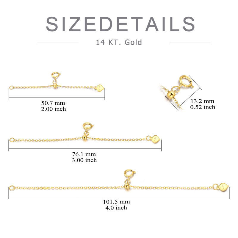 10K Gold Cable Chain Necklace-2