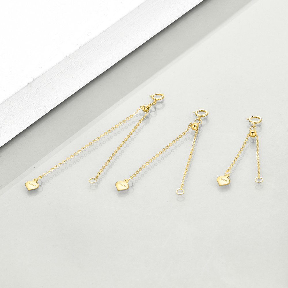 10K Gold Cable Chain Necklace-4