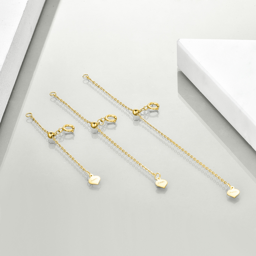 10K Gold Cable Chain Necklace-5
