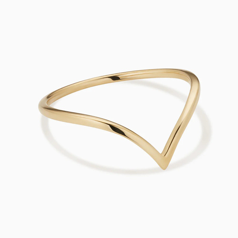14K-Gold- Chevron-Stapelring-1